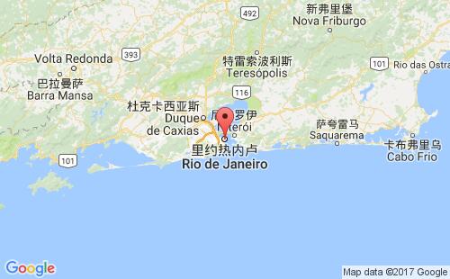 里约热内卢港口地图