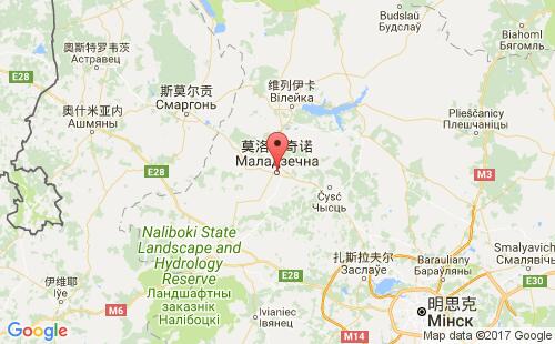 莫洛杰奇诺港口地图