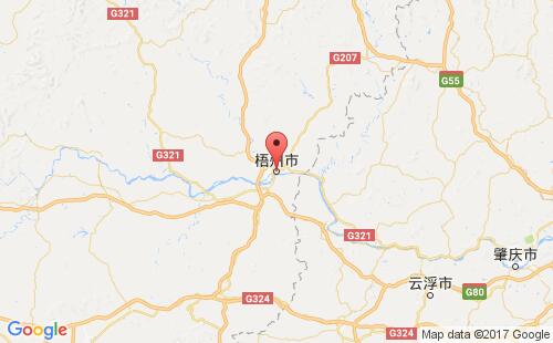 梧州港口地图