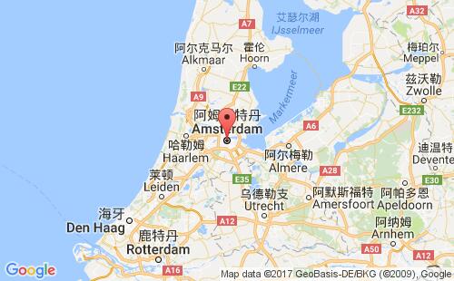 阿姆斯特丹港口地图
