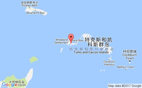 普罗维登西亚莱斯岛港口地图